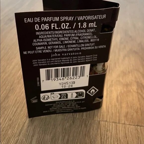 Bundle of 6 NEW Carded Vial Samples John Varvatos XX Intense 1.8 ml each - Picture 4 of 5